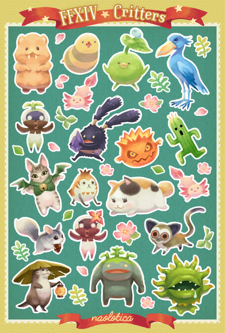 FFXIV Critter Stickers