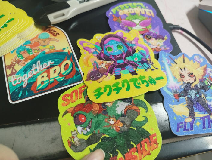 Cruiserweight Glitter Stickers